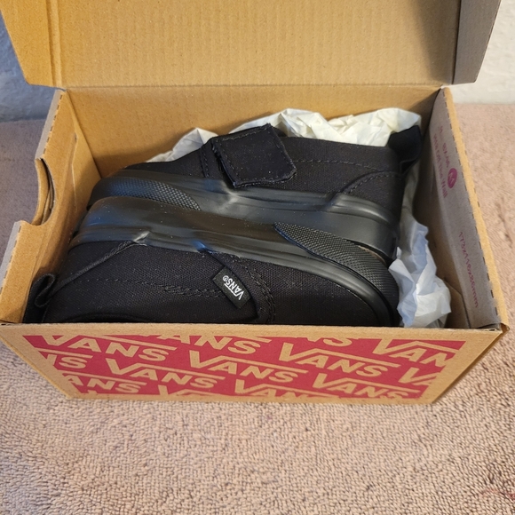 Vans Kids Slip-On Shoes Black/Black Infant/Toddler 4.5 NWT - Picture 6 of 12